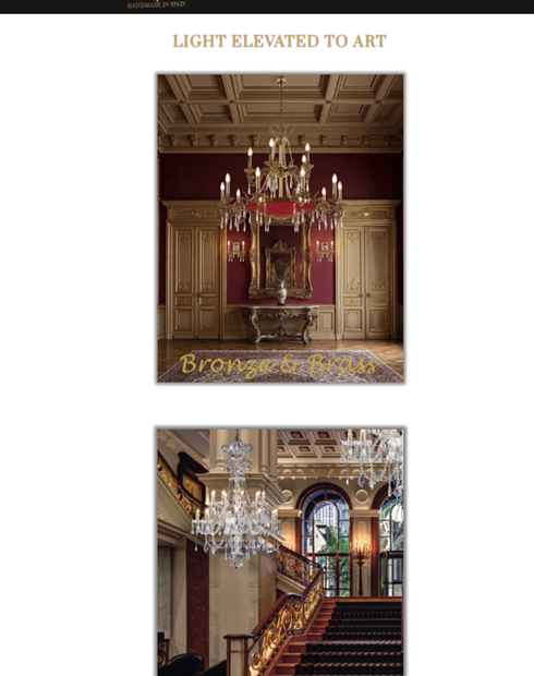 Lumistar Bespoke Luxury Lighting - High-end classic chandeliers for exclusive interior design projects.